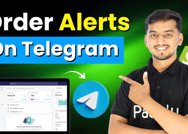 Get Instant Shopify Order Alerts on Telegram 🔥