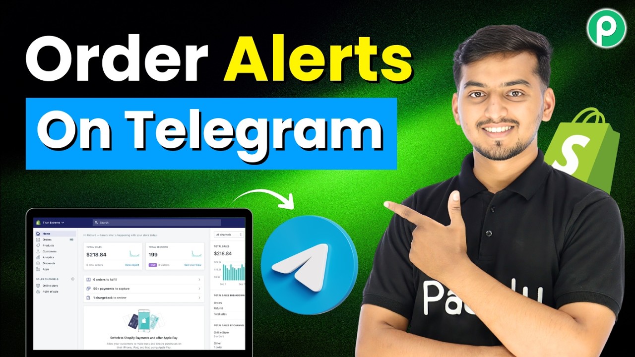 Get Instant Shopify Order Alerts on Telegram 🔥