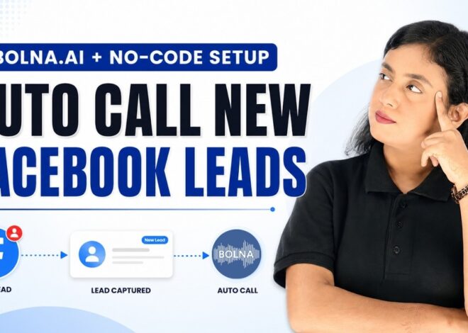 Automatically Call New Facebook Leads with Bolna.ai | No-Code Setup